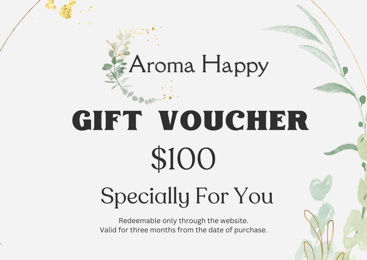 Aroma Happy Gift Cards