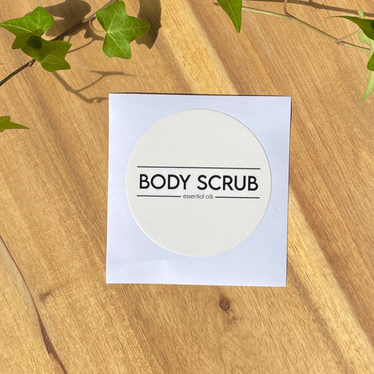 Body Scrub Label